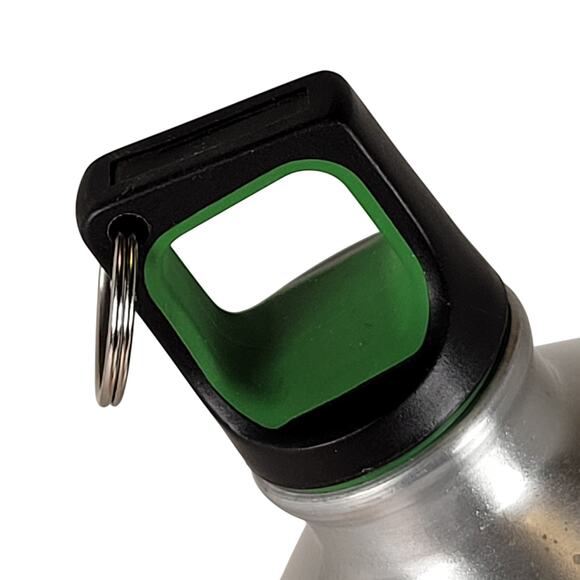 Crocs Green Black Stainless Steel Water Bottle 10" Tall  Lid Durable Logo - Picture 9 of 9